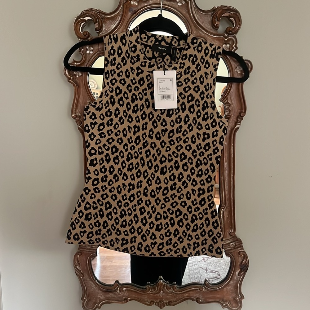 Theory leopard blouse - Picture 2 of 4